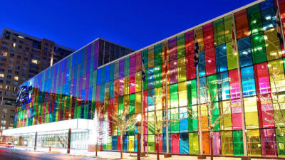 Palais des Congres de Montreal, en la nuit