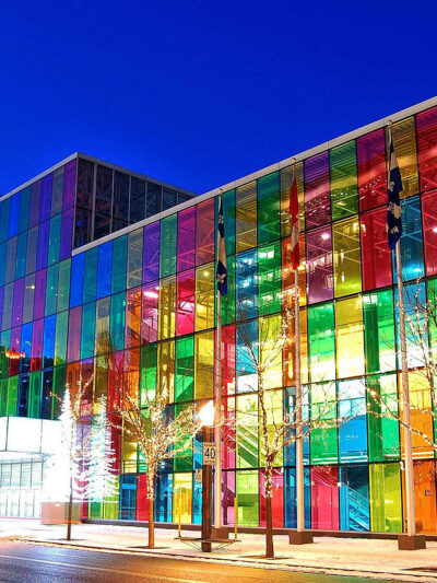 Palais des Congres de Montreal, en la nuit